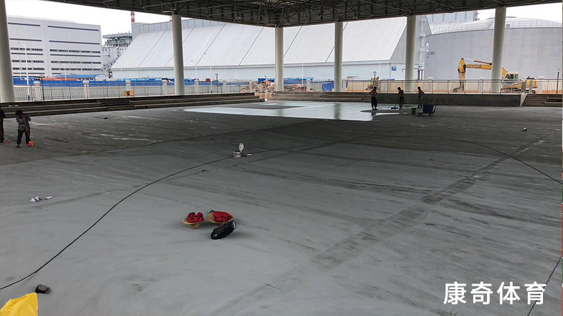 特寫：在建中跑道 籃球場 足球場 東亞糖業集團 廣西崇左東亞糖業(新廠)